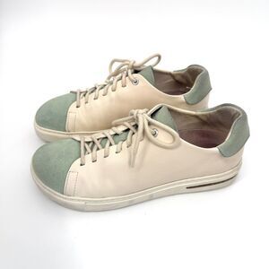 Birkenstock Bend Low Decon Pop Natural Leather Sneaker Matcha White W9/M7 EU40